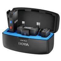 boya boyamic sistema de microfonos inalambricos rango 200m usb-clightningjack 35mm negros