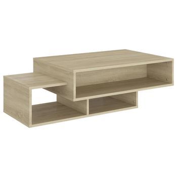 Mesa De Café - Mesa De Centro Madera Contrachapada Roble Sonoma 105x55x32 Cm