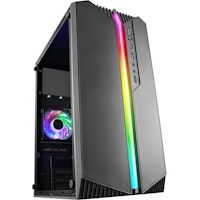 mars gaming mc-s1 negro caja pc compacta gaming micro-atx iluminacion argb 12 modos ventilador frgb