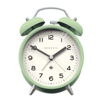 reloj despertador con alarma de doble campana en menta