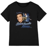 elvis presley camiseta blue suede shoes para nina