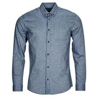 jack  jones camisa manga larga jjeclassic melange shirt ls sn para hombre