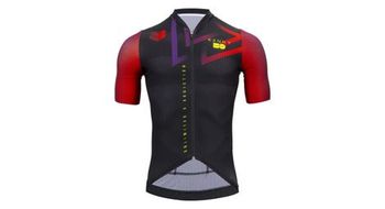 Maillot de manga corta kenny escape negro rojo