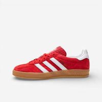 adidas deportivas moda gazelle scarlet cloud white para mujer