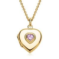 cadena con medallon de corazon engastado opcion de grabado