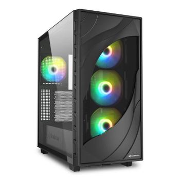 Caja PC Sharkoon REBEL C80G RGB Negro Vidrio Templado ATX