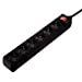 regleta hama 6tomas schuko  inte rruptor 69030394 negra