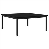 mesa de cafe roble negro 100 x 100 x 45 cm madera de ingenieria vidaxl