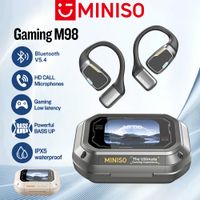 ai traductor miniso m98 auriculares inalambricos ows deportes auriculares bluetooth auriculares para juegos asmr app traduccion auriculares ipx5