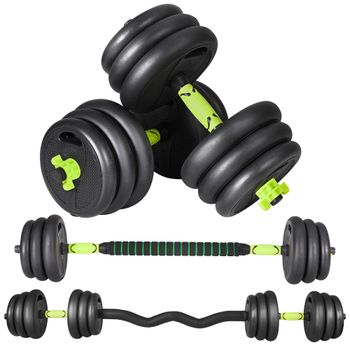 Juego de Mancuernas Ajustables (10 kg-40 kg) - Juego de Pesas Ajustables para Entrenamiento de Fuerza y Musculación - Barra de Conexión, Gimnasio en Casa