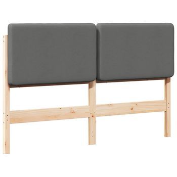 Cabecero，panel De Cabecero Tapizado Con Cabecera Marrón Y Gris Claro 150 Cm