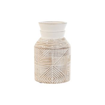 Jarron Mango 15x15x38 Natural Blanco