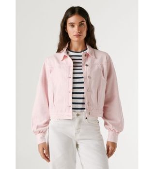 Pepe Jeans para mujer. PL40244620S1 Chaqueta Archive Madeline rosa (S), Casual, Algodón