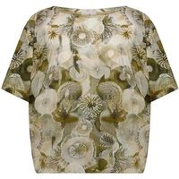 deha blusa allover cotton muslin top para mujer