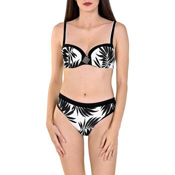 Lisca Bañador Top de traje baño preformado negro Ocean City para mujer
