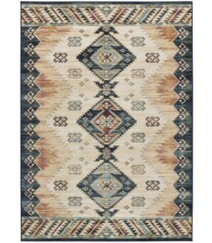 Antalia 249 - Alfombra fina de viscosa de estilo étnico