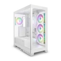 carcasa ordenador zolyd vexora white atx con ventilacion argb y usb-c