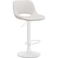 taburete de bar camden en terciopelo crema 46x42x86 cm clp