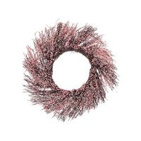 corona de puerta rosa flor artificial decorativa hecha a mano redonda 50 cm decoracion de la pared de mesa estilo rustico galletas
