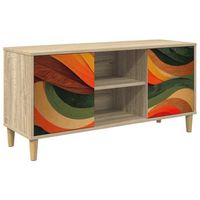 mueble de tv bonn 102 x 33 x 50 cm sonoma madera de ingenieria vidaxl
