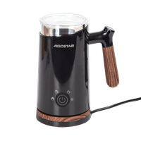 aigostar milky - espumador de leche 4 en 1  espumador leche electrico 500w 300ml espuma calientefria control de temperatura inteligente calentador y espumador de leche para latte cappuccino chocolate