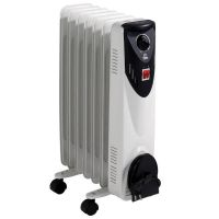 fm br-15 radiador de aceite bajo 7 elementos 1500w blanco