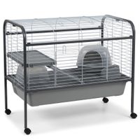 moly - jaula grande para conejos y roedores con ruedas giratorias 360 88 x 54 x 91 cm ideal para interior y exterior