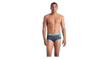 Banador arena one big logo gris azul para hombre