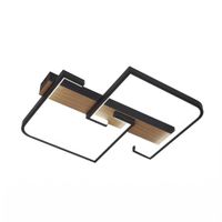 plafon frondella 76w 3000-4000-6500k negromadera 8360 lm cremotomemoria y regintensidad 6x45x38cm