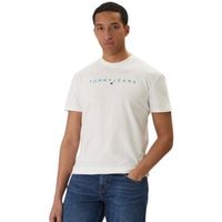 tommy jeans camiseta camiseta reg linear hombre para hombre