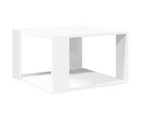mesa de cafe - mesa de centro blanca 515x515x30 cm madera de ingenieria