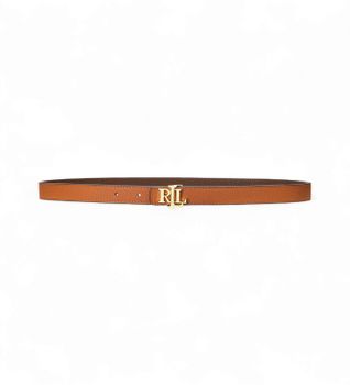 Lauren Ralph Lauren para mujer. 412912038002 Cinturón reversible de piel con logotipo marrón (XL), Casual