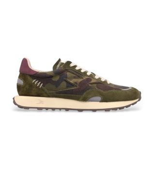 MOA Concept para hombre. HY114 Zapatillas de Piel Hype camuflaje (43), Plano, Cordones, Casual