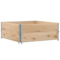 collares de palets 2 unidades madera maciza de pino 100x100 cm vidaxl