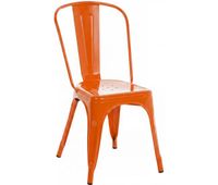 silla apilable benedikt de metal naranja 48x44x89 cm