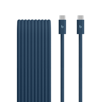 beats 240w usb-c to usb-c braided cable 3 m  10 ft - nitro navy