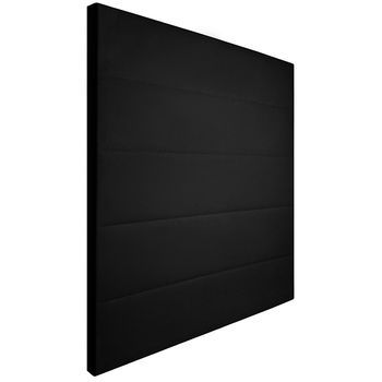 Cabecero Tapizado Gio | Cabezal Acolchado | Tapizado En Polipiel De Alta Gama | Color Negro | Medida: 110x110x5cm (cama 105 Cm)