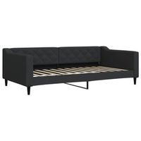 sofa cama  cama para adulto  sofa convertible sin colchon tela negro 100x200 cm