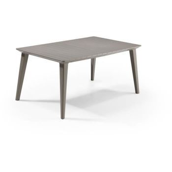 Mesa De Jardín Rectangular De Resina Para 6 Personas 160 Cm - Capuchin