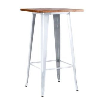 Dudeco Mesa Alta Leeds Madera Natural 60 Blanco