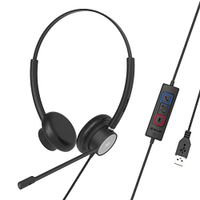 tellur voice 320 auriculares alambrico diadema usb type-c  usb type-a negro
