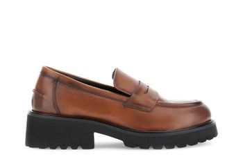 mocasines de cuero tan