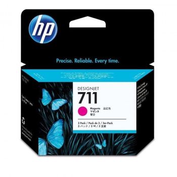 Cartucho de tinta HP 711 Magenta Multipack 3x29 ml para DesignJet