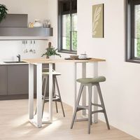 patas de mesa bar forma t2 uds  patas para mesa acero blanco 60x35x111-112 cm