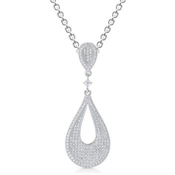 Cadena de plata 925 con colgante en forma de gota
