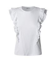 pepe jeans para mujer pl506064 camiseta de manga corta miley blanco l casual algodon organico sostenible