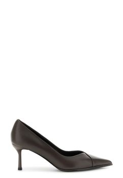 salones de piel napa con corte asimétrico dark brown 36