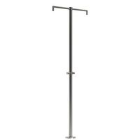 316l acero inoxidable ducha sined doble cabezal de ducha