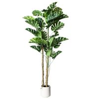 planta artificial decorativa monstera de 210cm en maceta