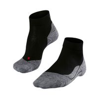 falke ru4 endurance short calcetines para correr hombres - negro gris